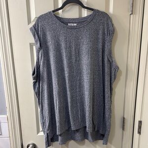 Maurices Gray Sleeveless Boxy Muscle Tee